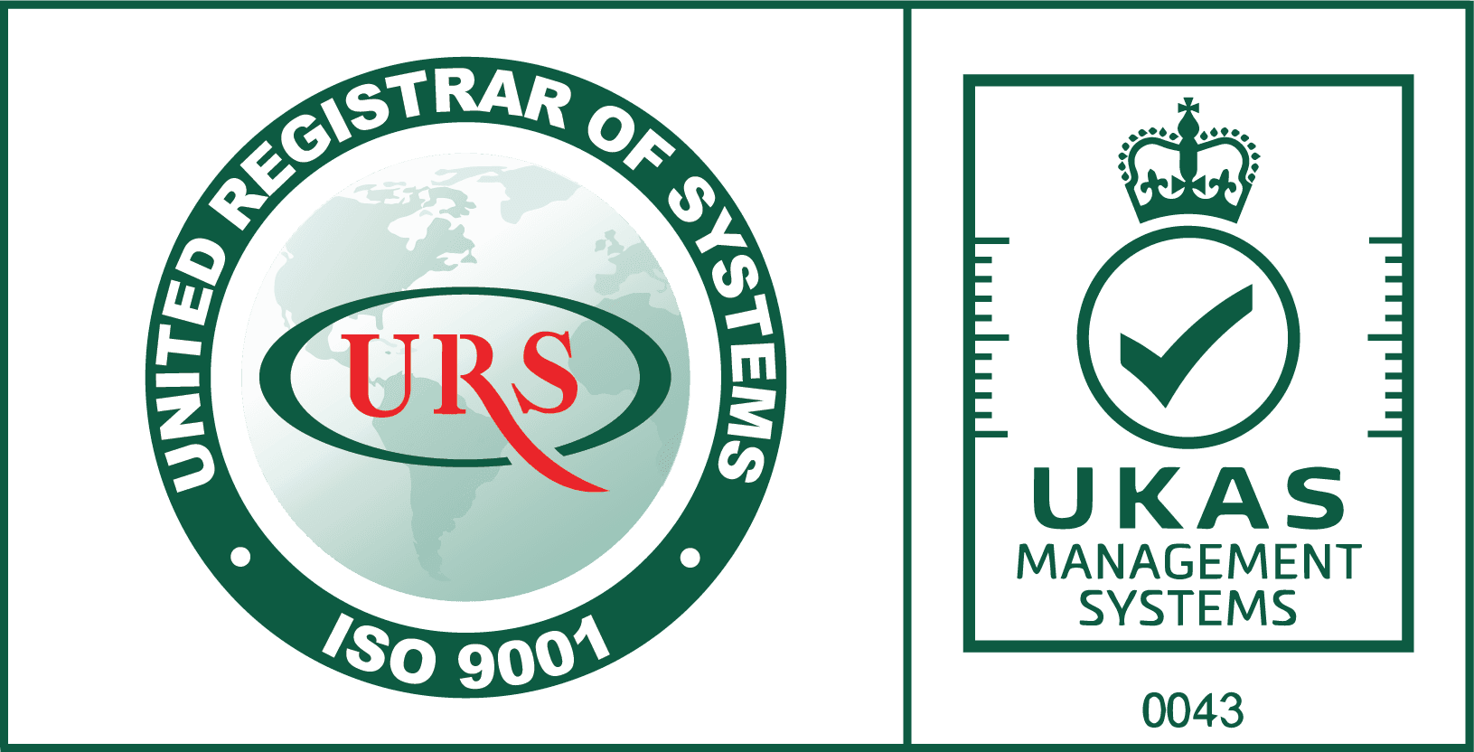 ISO 9001:2015 certified (URS, UKAS accredited)